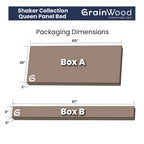 Wood Panel Platform Bed