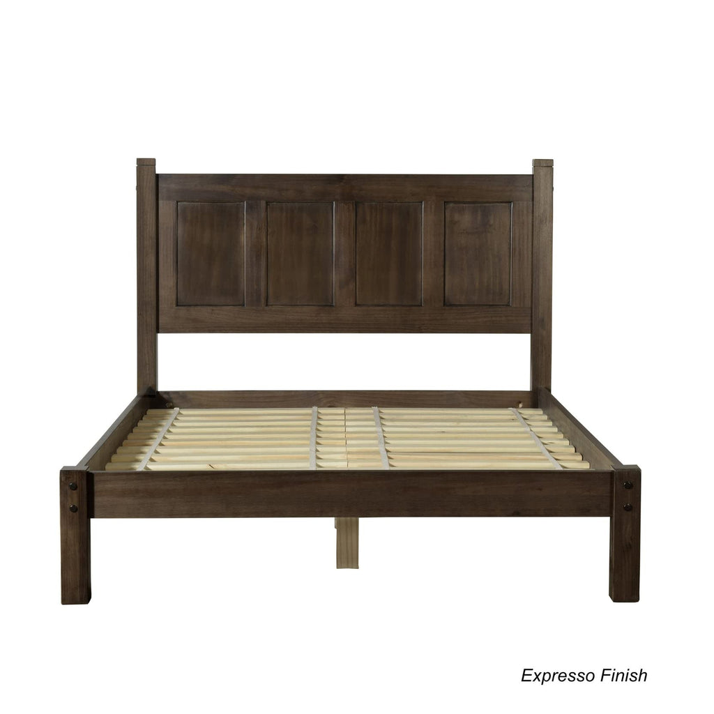 Wood Panel Platform Bed