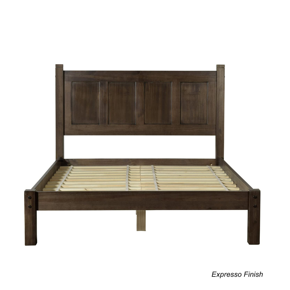 Wood Panel Platform Bed