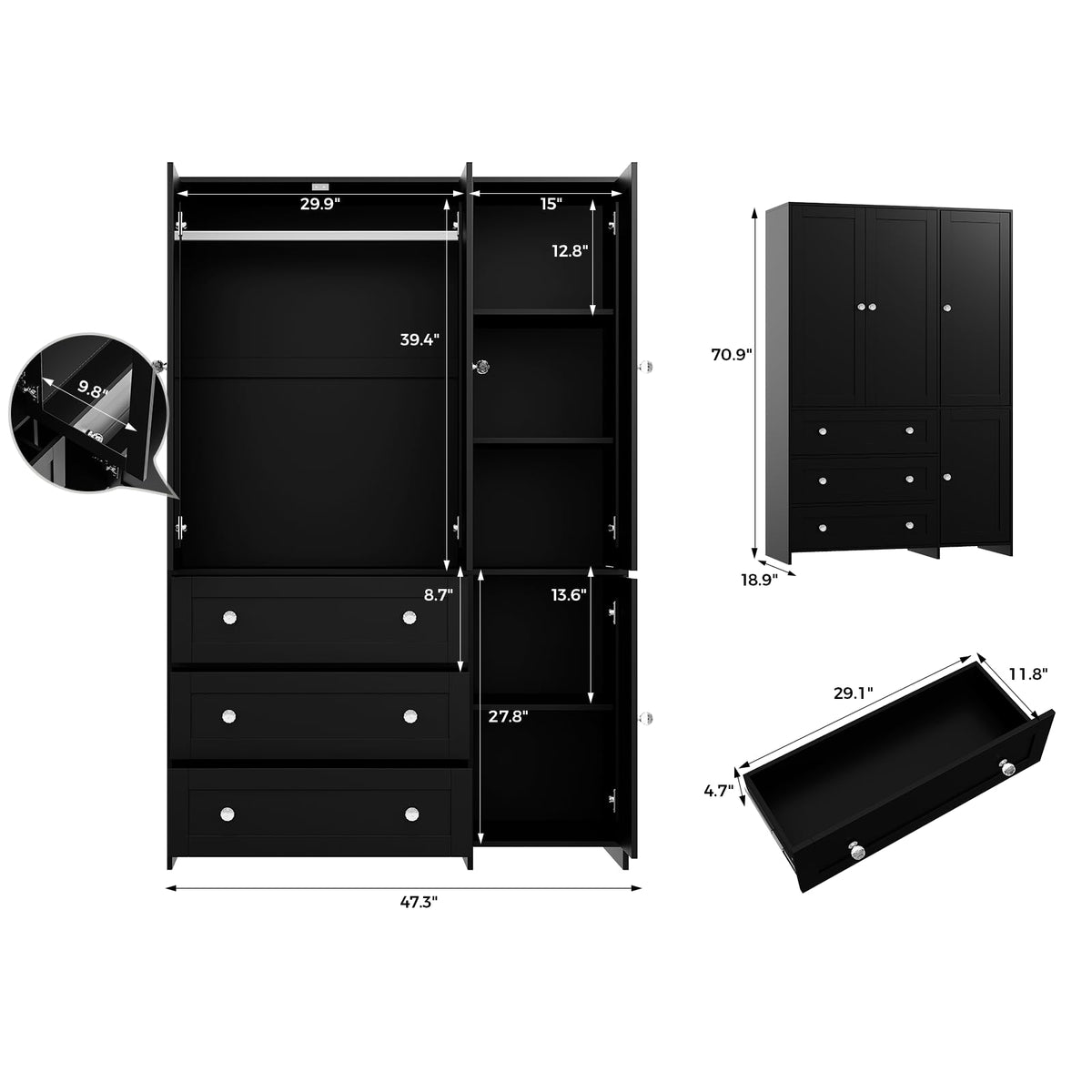 Armoire Wardrobe Closet