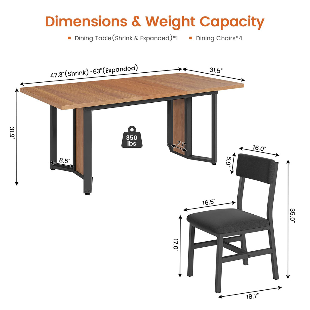 5-Piece Dining Table Set