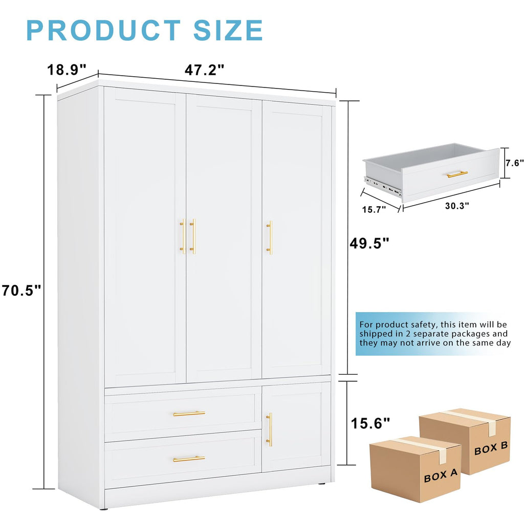 Metal Wardrobe Closet