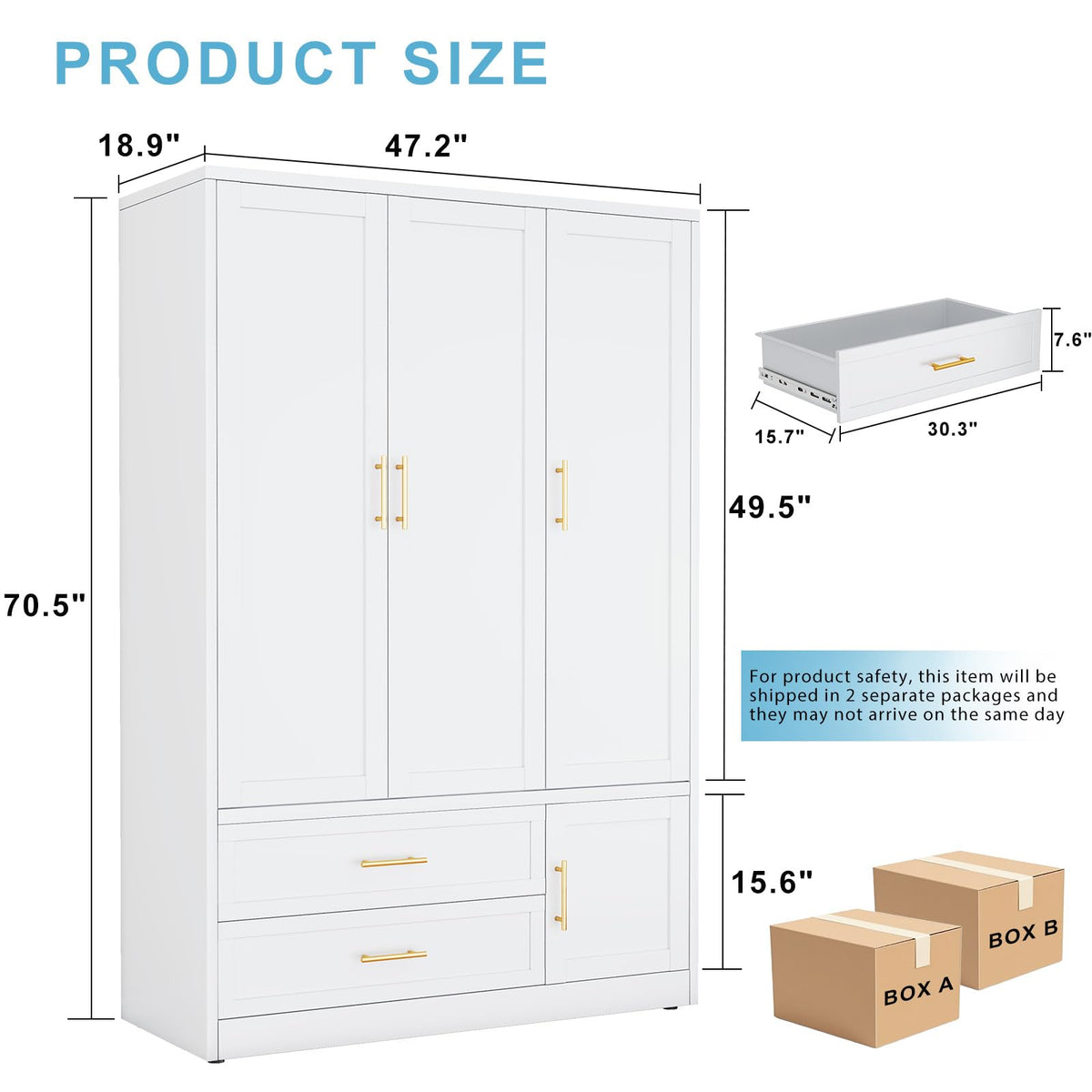 Metal Wardrobe Closet