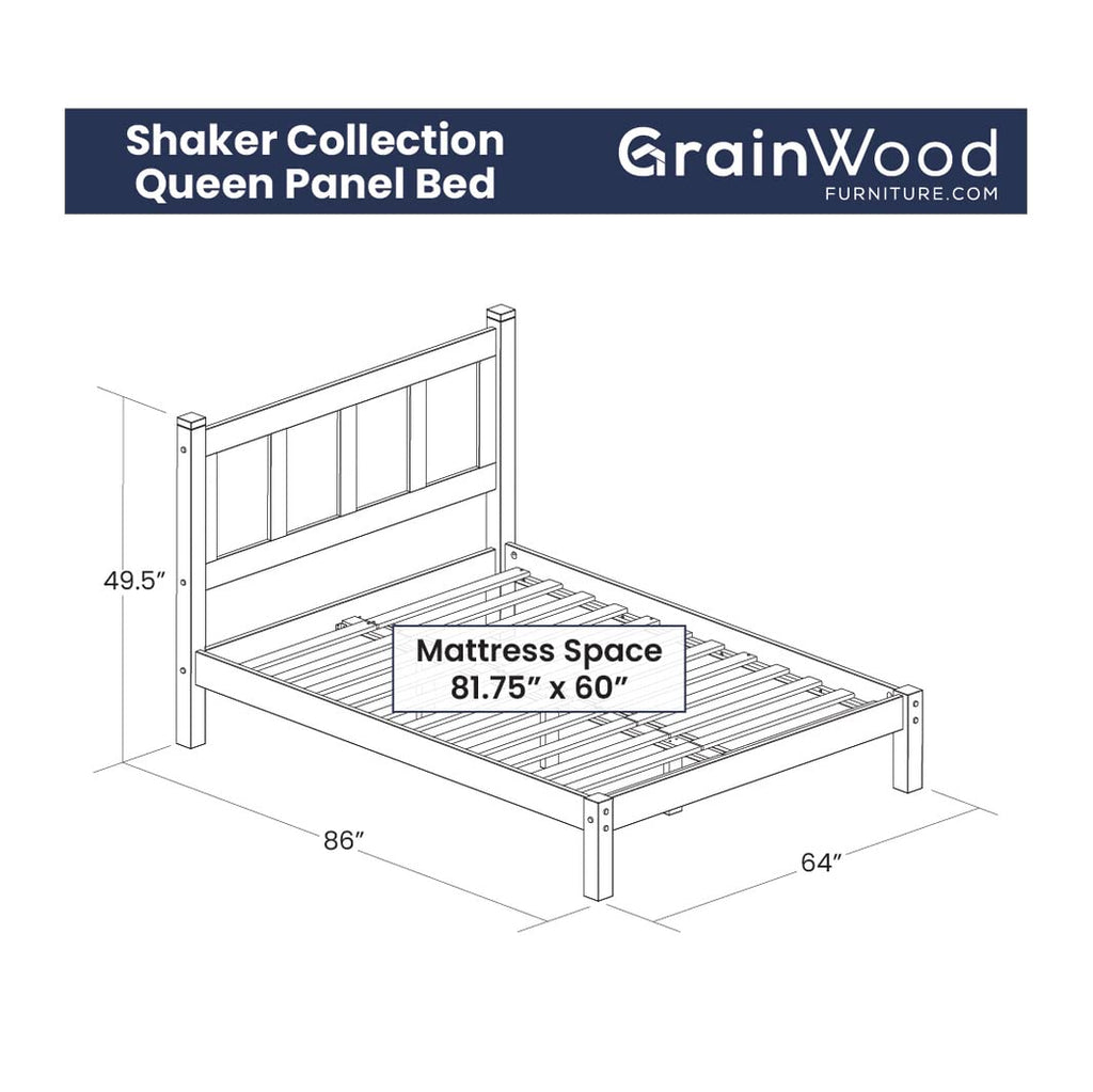 Wood Panel Platform Bed