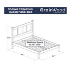 Wood Panel Platform Bed