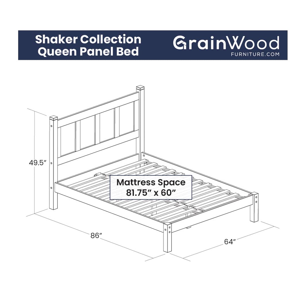 Wood Panel Platform Bed