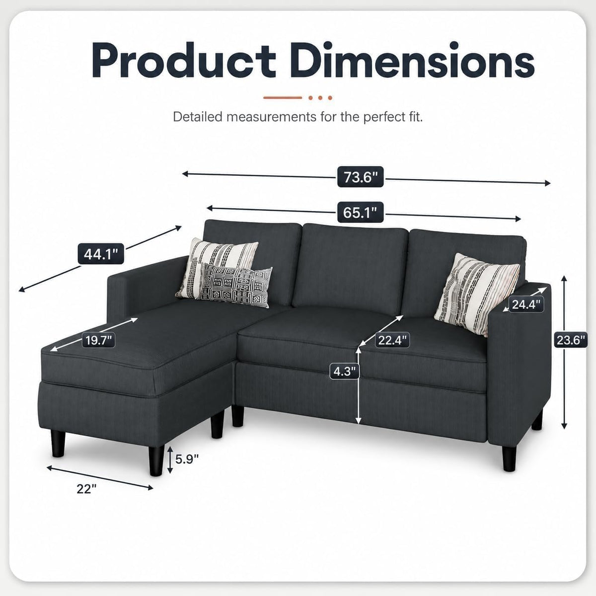 L-Shaped Sectional Sofa