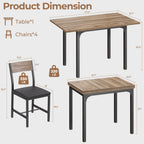 Dining Table Set for 4