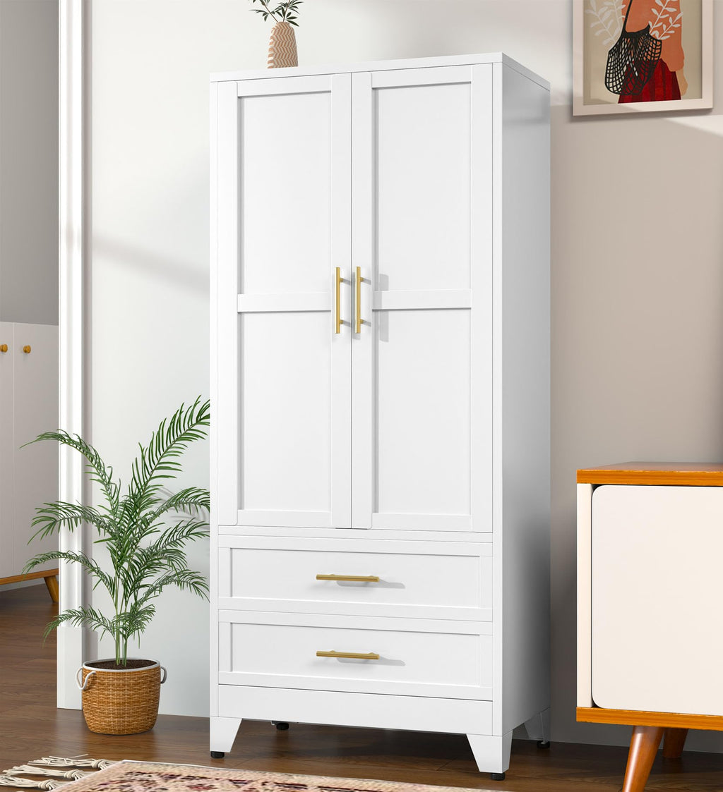 Metal Armoire Wardrobe