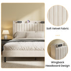 King Velvet Bed