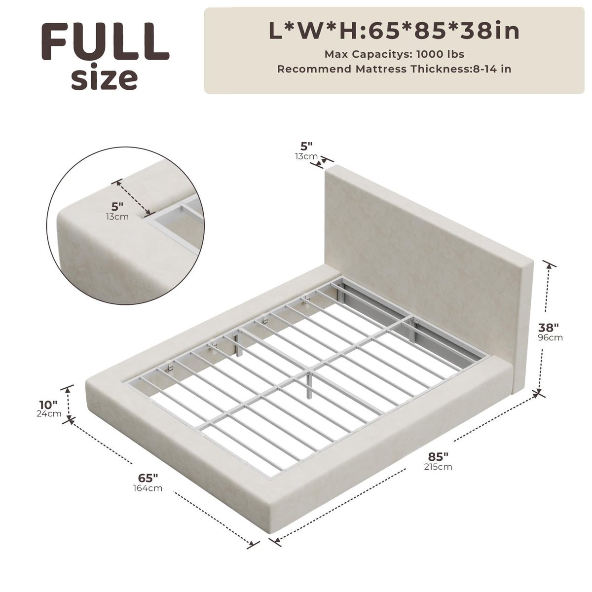 AirFrame Full Size Bed Frame