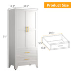Metal Armoire Wardrobe