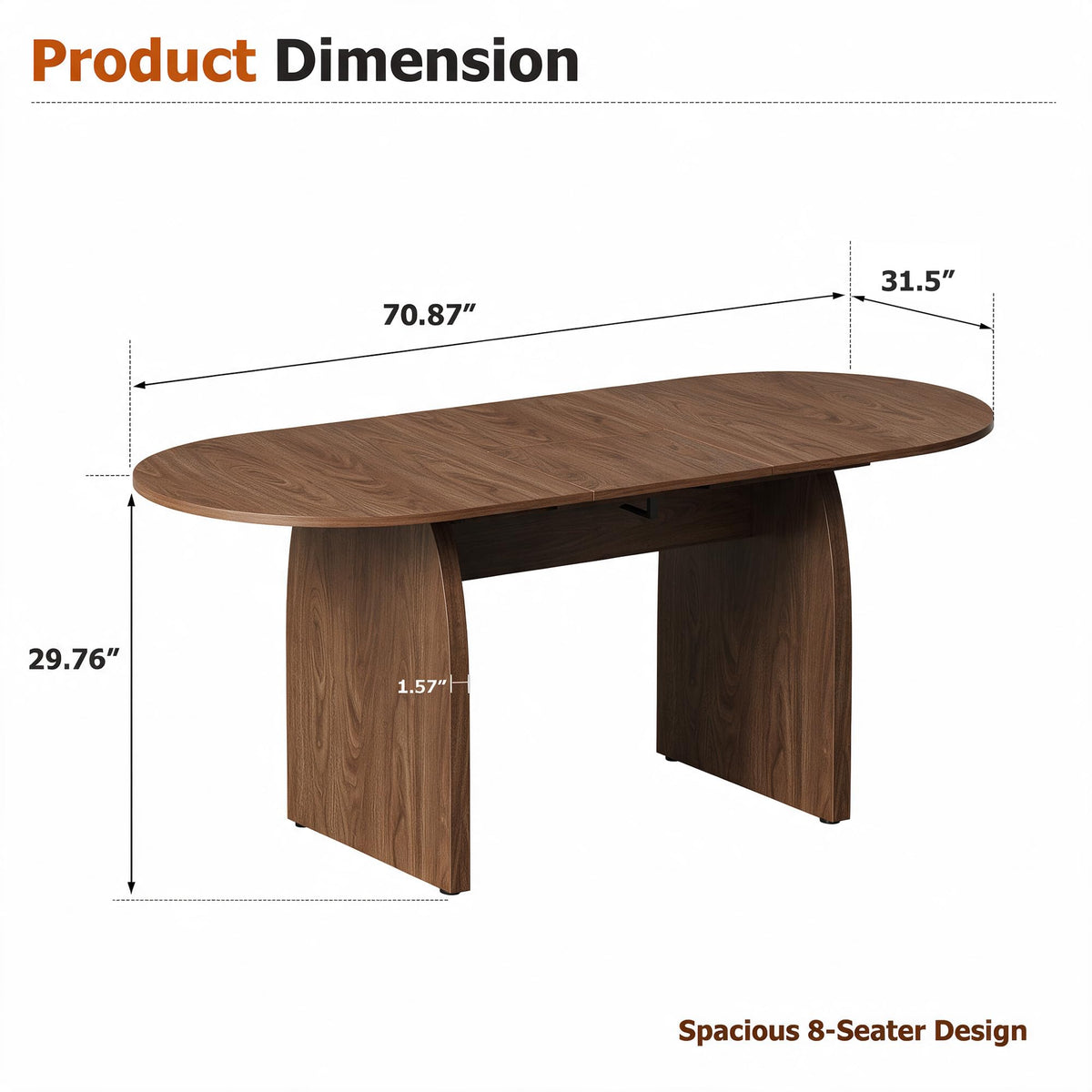 Extendable Oval Dining Table
