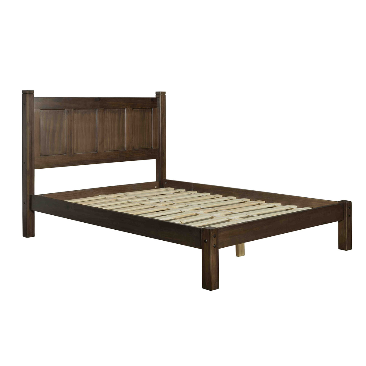 Wood Panel Platform Bed
