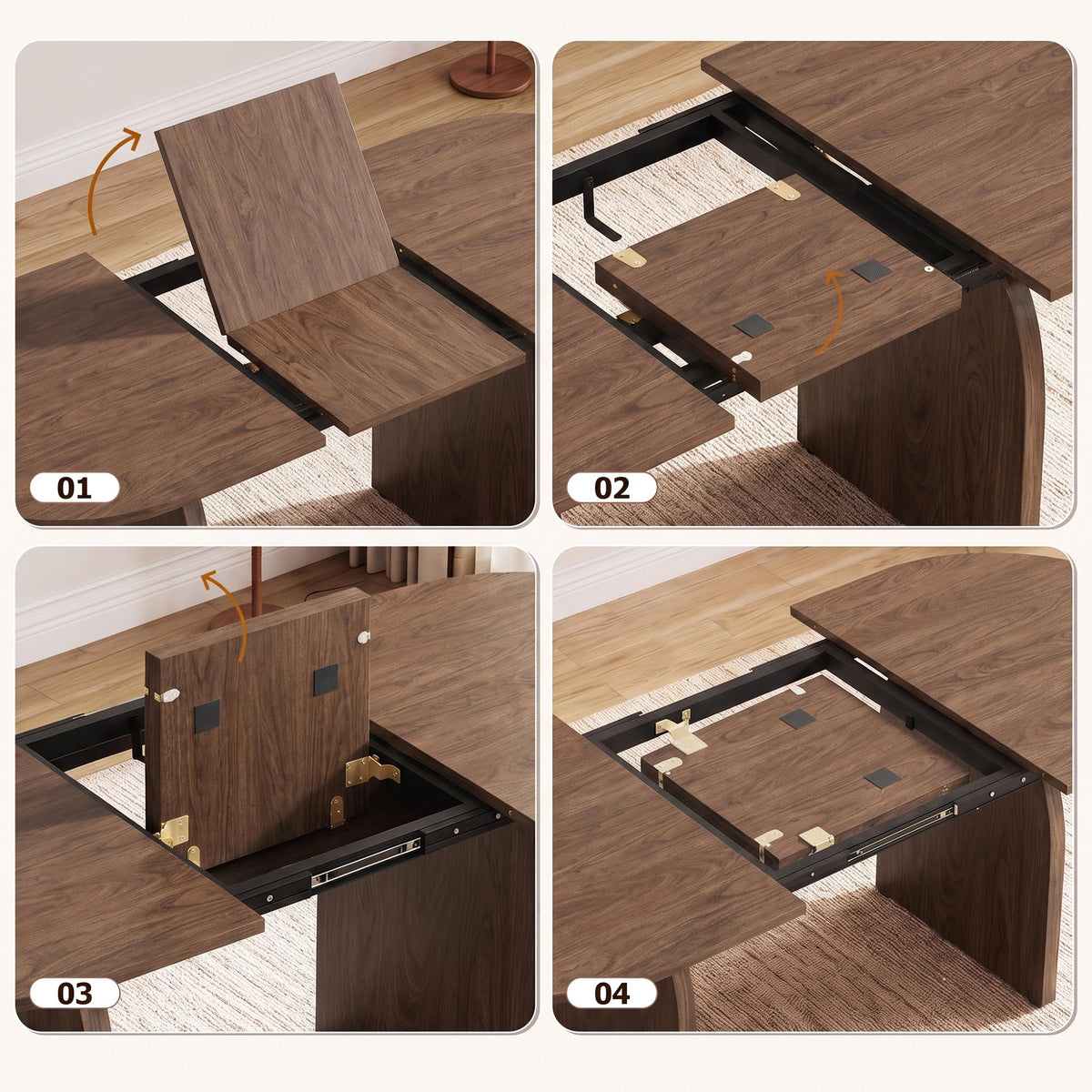 Extendable Oval Dining Table