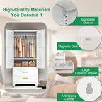 Metal Armoire Wardrobe