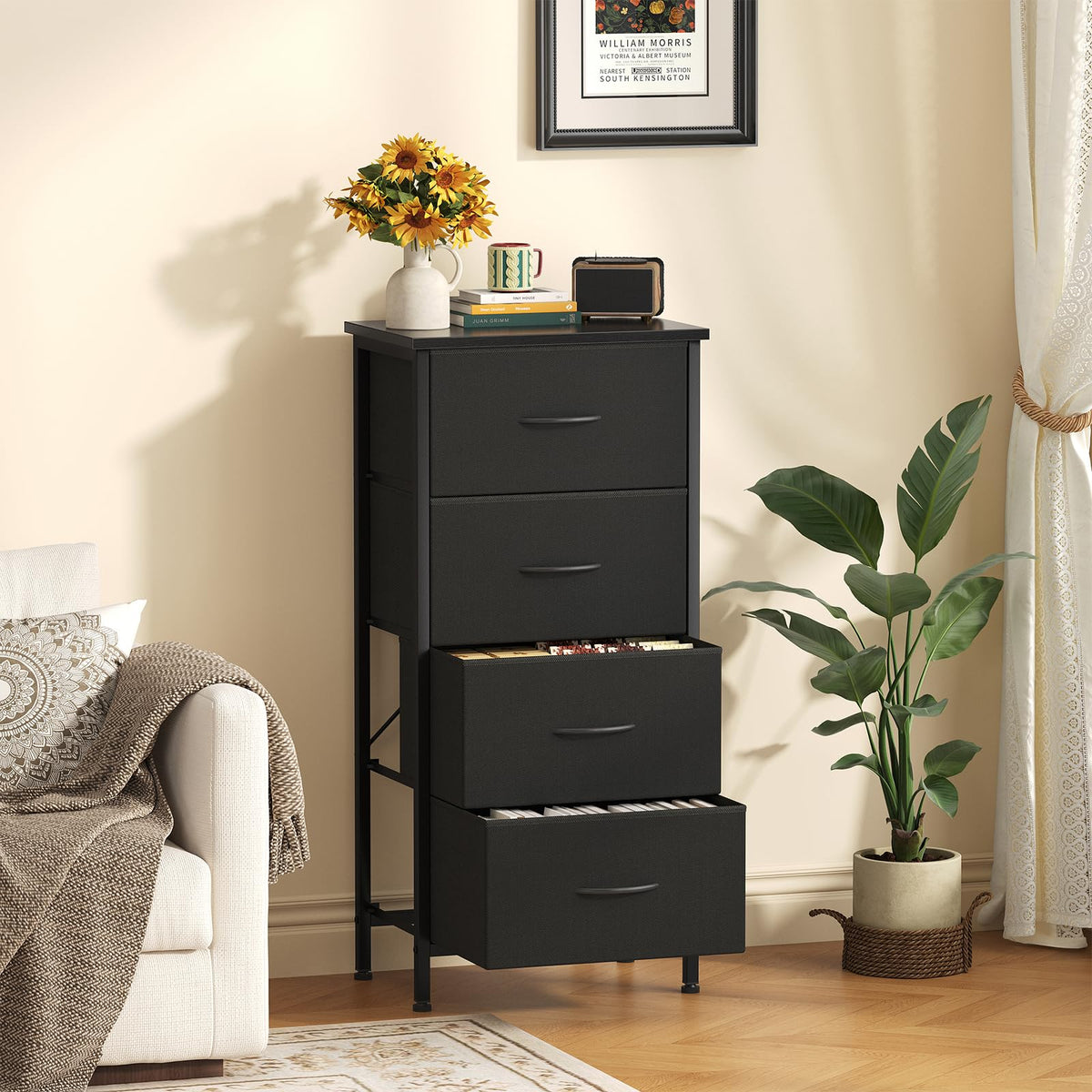 4 Drawer Storage Cabinet