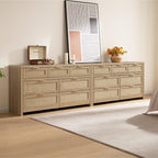 7 Drawer Rattan Dresser