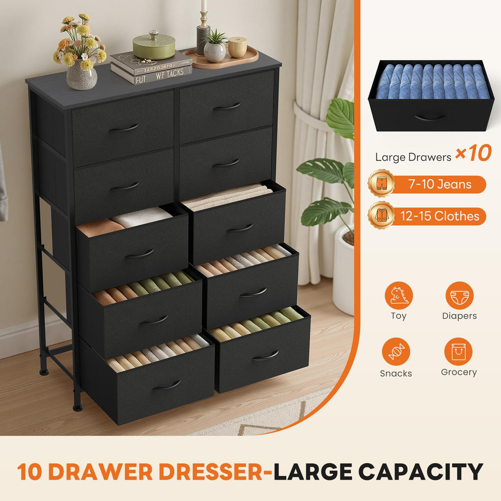 Black Dresser for Bedroom