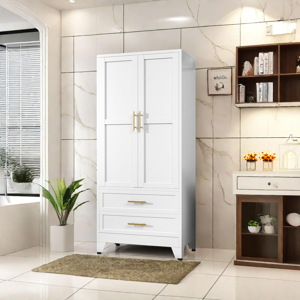 Metal Armoire Wardrobe