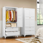 71" Tall Metal Wardrobe