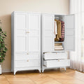 71" Tall Metal Wardrobe