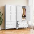 71" Tall Metal Wardrobe